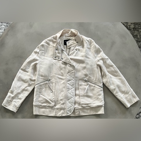 All Saints Victoria Moto Bomber Jacket - Picture 4 of 6